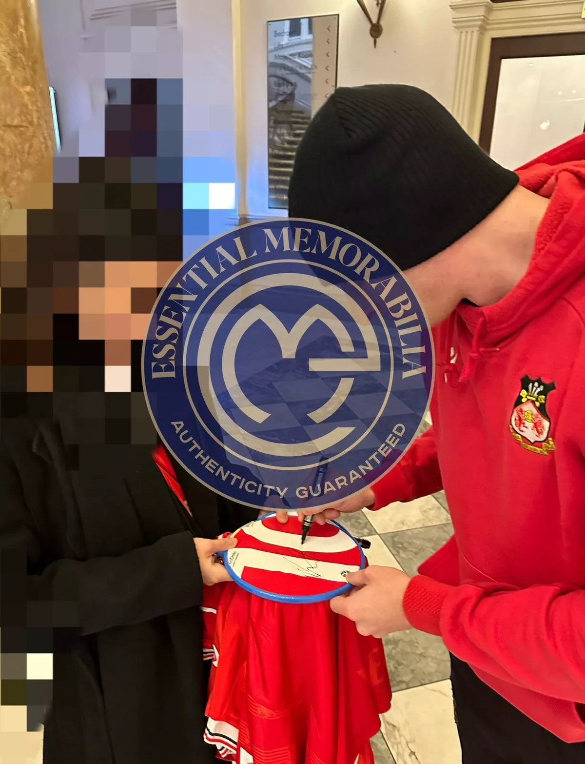 Signature close-up (signing proof) for Paul Mullin (Wrexham A.F.C.) — 2023-2024 • #23PMU20020810