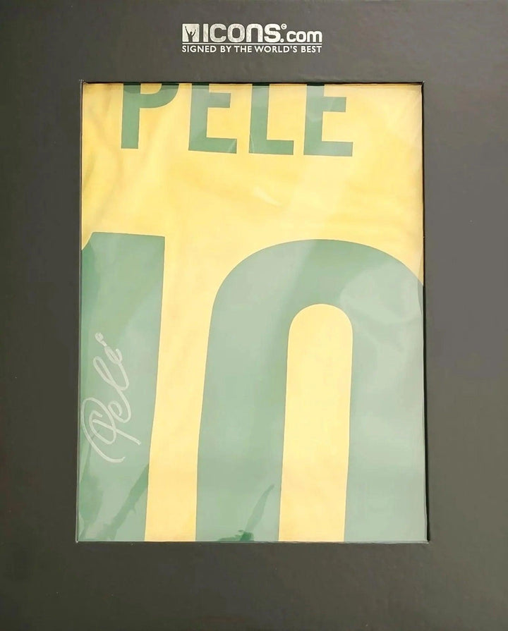 Pele Brazil 10 1970 Home - Signed Soccer Shirt | Rare FIFA Certified Edition - Walkouts