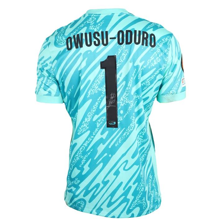 Owusu-Oduro 1 AZ Alkmaar Match Worn Signed Shirt | AZ - Tottenham