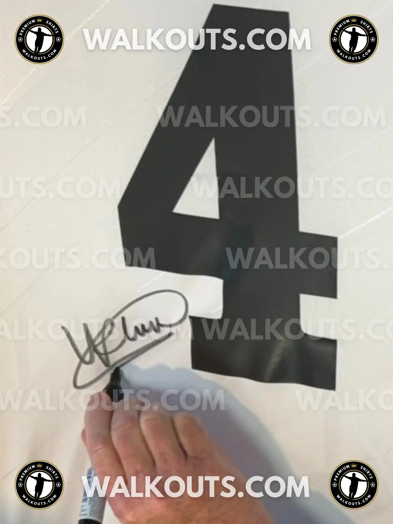 Signed Ronald Koeman PSV 1987-88 European Cup | Photo Proof — Signature proof 25RKO20020404