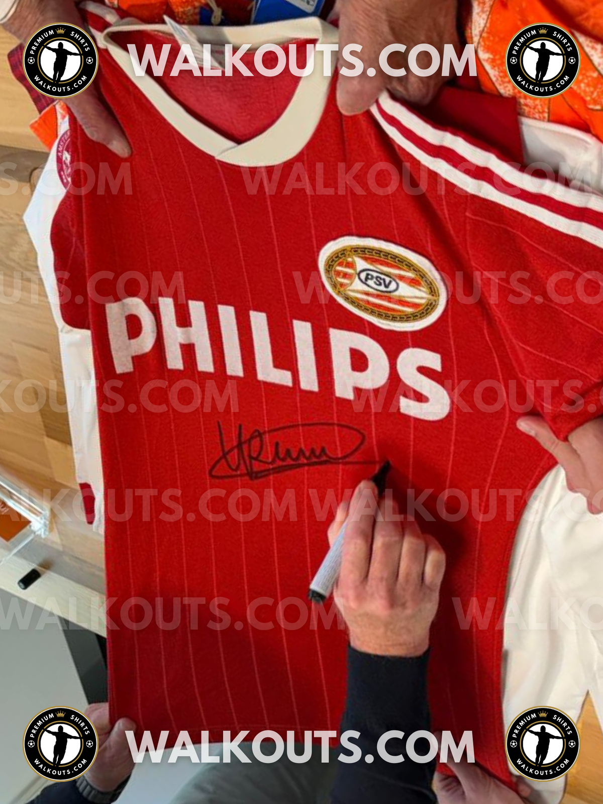 Signature close-up (signing proof) for Ronald Koeman (PSV Eindhoven) — 1988-1989 • #25RKO20019900