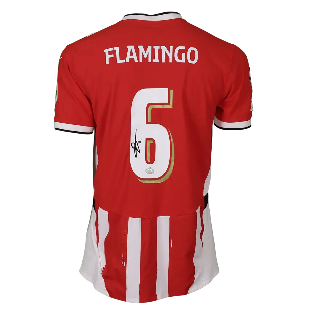 Ryan-Flamingo-PSV-Match-Worn-Back-Signed - Walkouts
