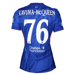 Back view showing KAVUMA-MCQUEEN, No. 76, and Chelsea Foundation text.