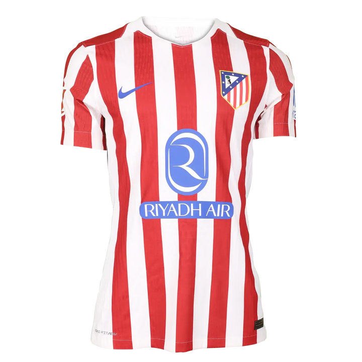 Taufik Seidu 28 Atlético Madrid Match-Issued Signed Football Shirt