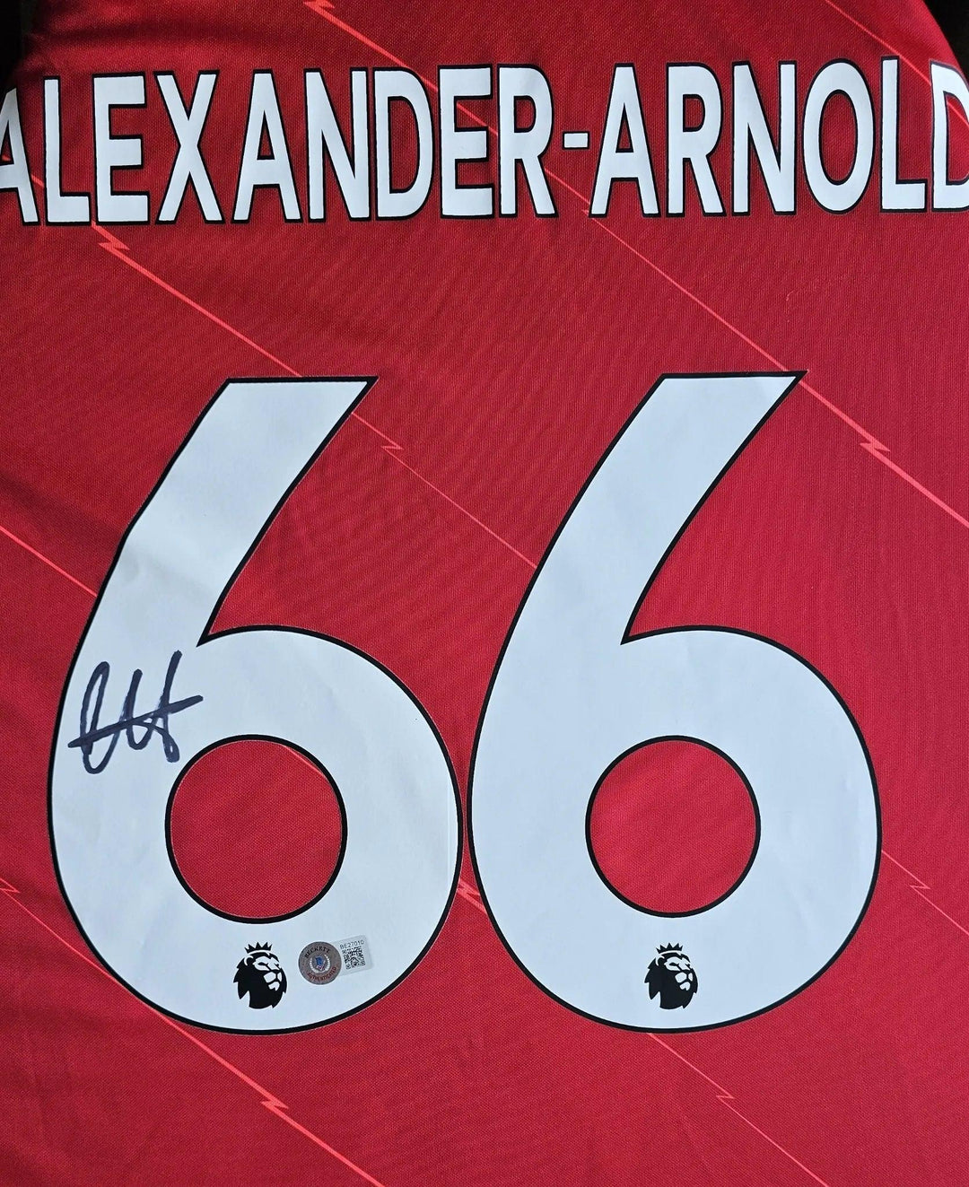 Trent Alexander-Arnold 66 Liverpool 2021-2022 Home - Signed Soccer Shirt | Premier League Prodigy - Walkouts