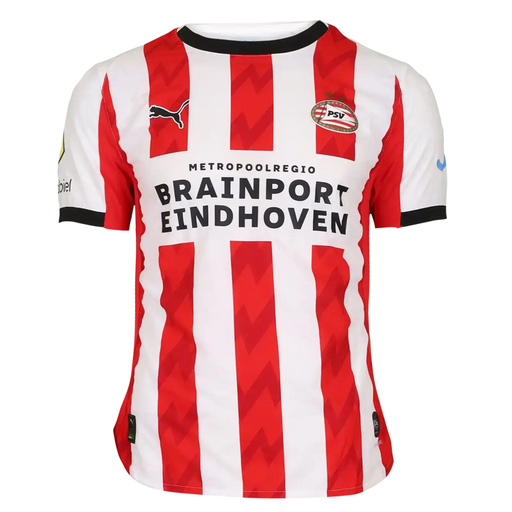 Tygo Land 28 PSV Signed Football Shirt 2025-26 | Match-Worn