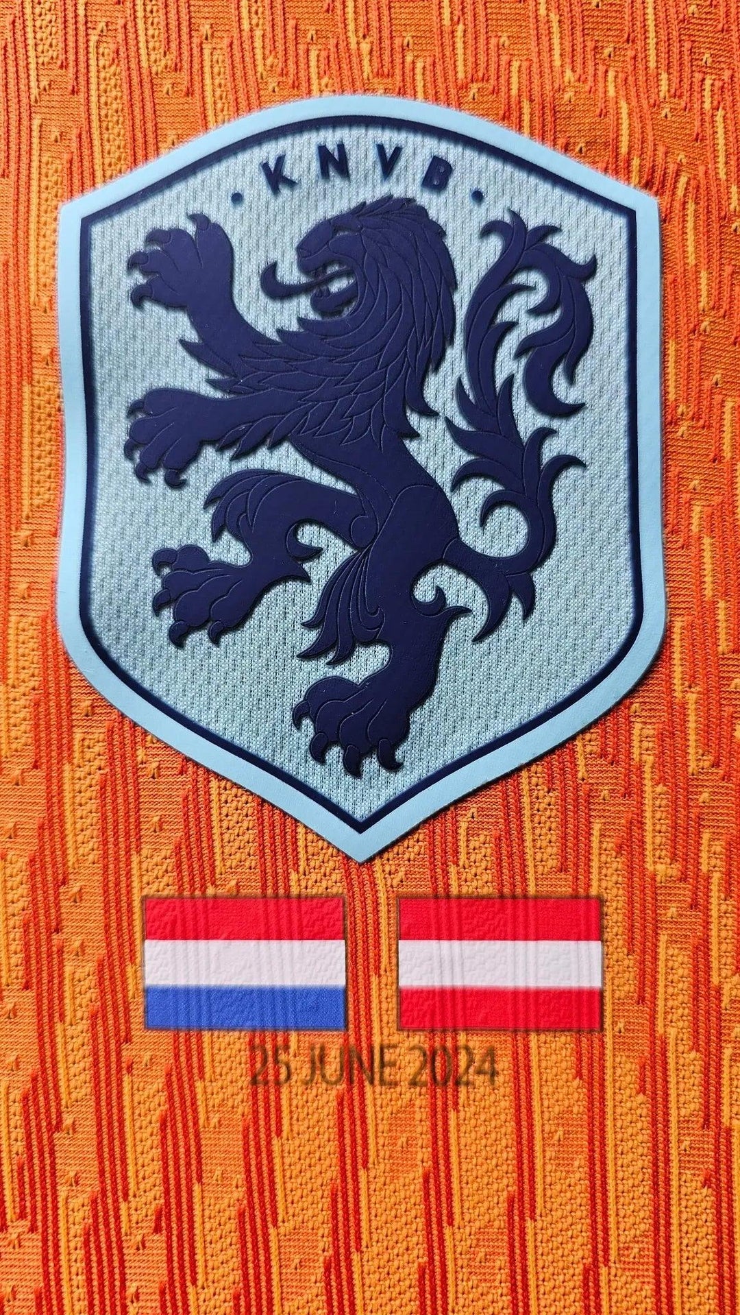 Virgil van Dijk 4 Holland Euro 2024 - Match Worn Shirt Signed | COA + Photo Match - Walkouts