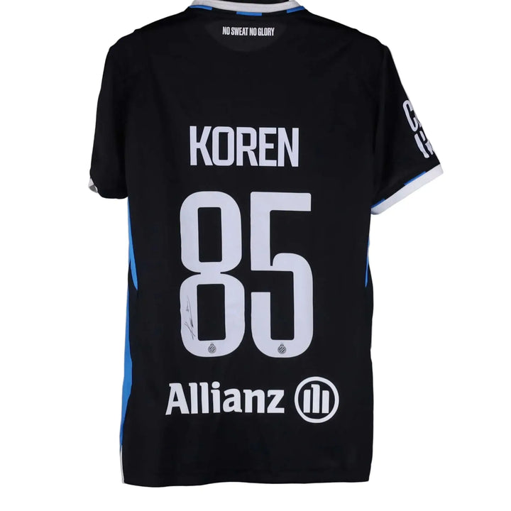 Back of Tian Nai Koren's shirt, Club Brugge versus KV Kortrijk, Jan Breydelstadion, 6 August 2026